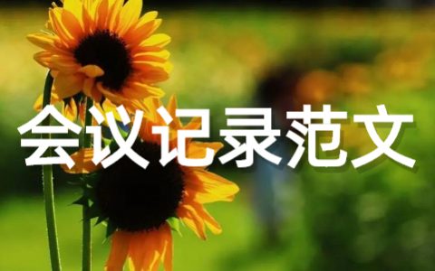 会议记录范文完整版 会议开展情况报告范文