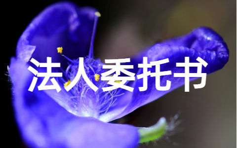 法人委托授权书模板(精选16篇)
