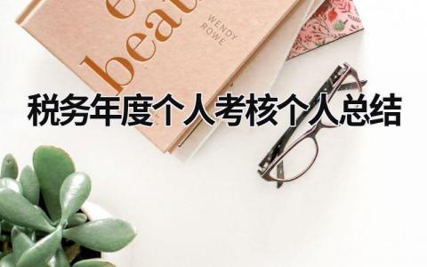 2023税务年度个人考核个人总结范文(8篇）