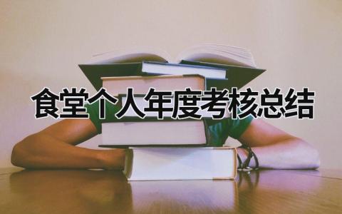 2023食堂个人年度考核总结范文(7篇）