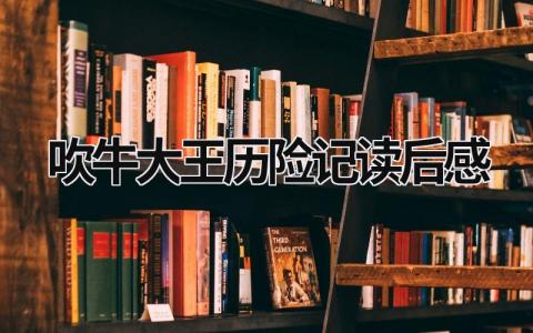 有关吹牛大王历险记读后感范文大全(8篇)