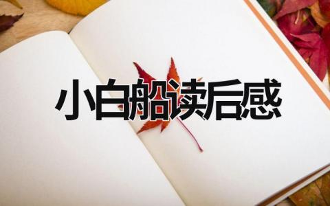 小白船读后感范文 小白船读后感3篇