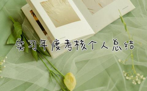 最新版实习年度考核个人总结(3篇)