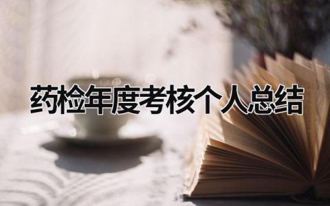 药检年度考核个人总结范文(3篇)