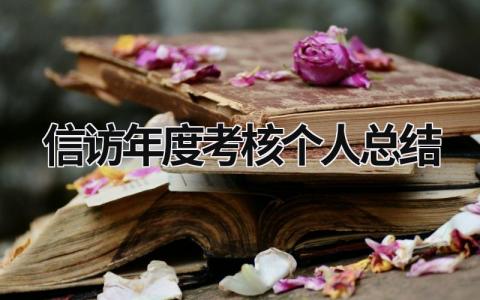 2023信访年度考核个人总结(4篇)