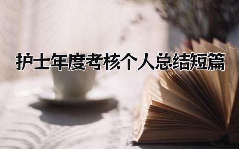 护士年度考核个人总结短篇(12篇)