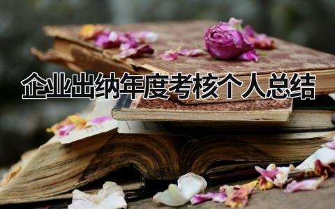 2024企业出纳年度考核个人总结(14篇)