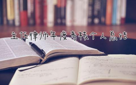 主任律师年度考核个人总结(5篇)