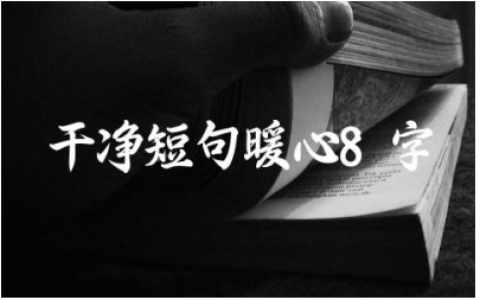 2024最新的干净短句暖心8字祝福语150句