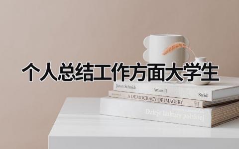 2024个人总结工作方面大学生范文参考(10篇)