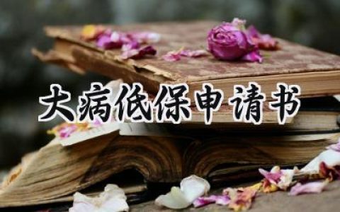 大病低保申请书(11篇）