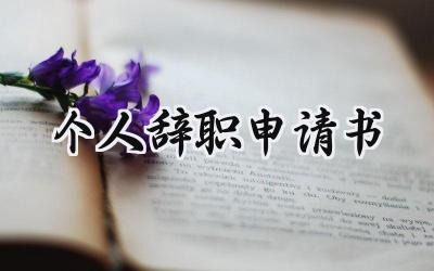 个人辞职申请书(9篇）