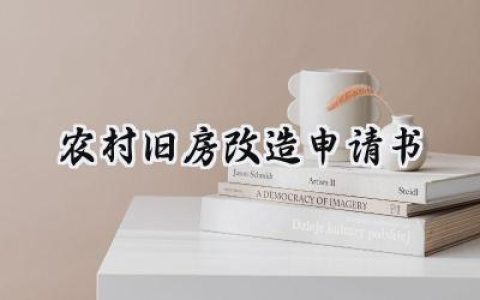 农村旧房改造申请书(5篇）