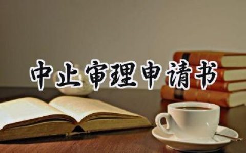中止审理申请书(6篇）