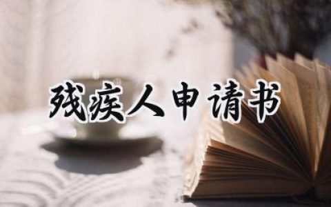 残疾人申请书(4篇）