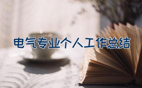 电气专业个人工作总结