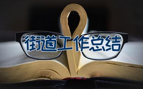 街道工作总结（24篇）