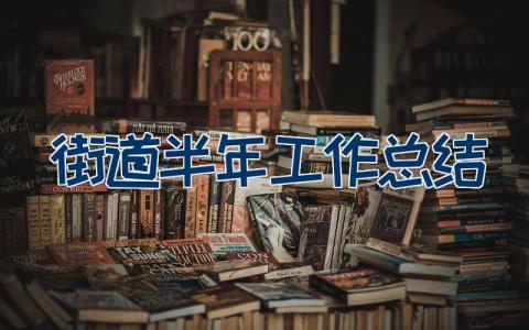 街道半年工作总结