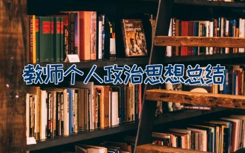 教师年度个人思想政治考核总结（22篇）