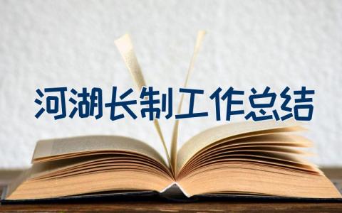 河湖长制工作总结