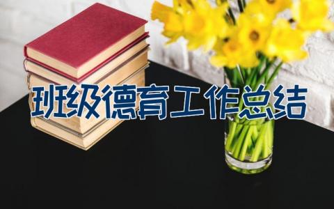 班级德育工作总结范文 班级德育工作总结11篇