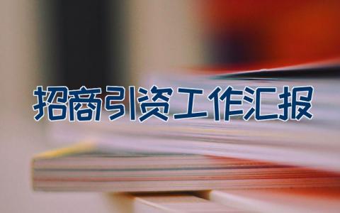 招商引资工作汇报