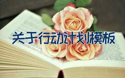 关于行动计划模板