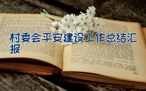 村委会平安建设工作总结汇报