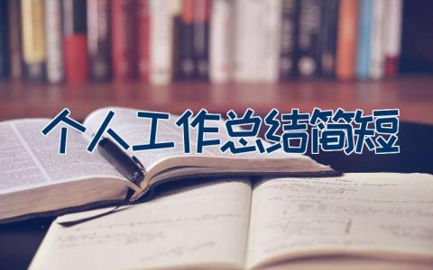 个人工作总结简短