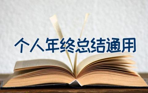 个人年终总结通用