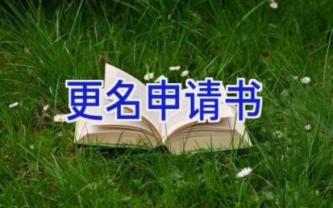更名申请书