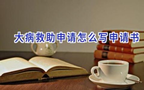 大病救助申请怎么写申请书