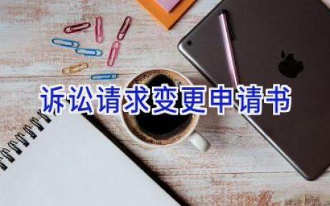诉讼请求变更申请书