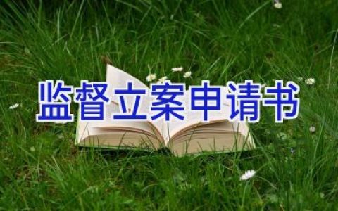 监督立案申请书