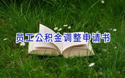 员工公积金调整申请书