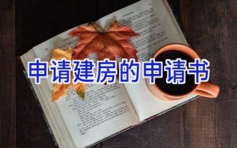 申请建房的申请书