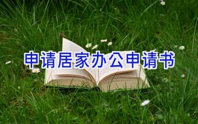 申请居家办公申请书