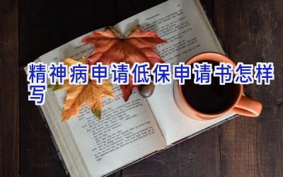 精神病申请低保申请书怎样写