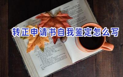 转正申请书自我鉴定怎么写