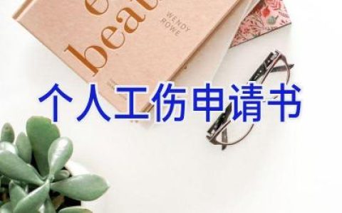 个人工伤申请书