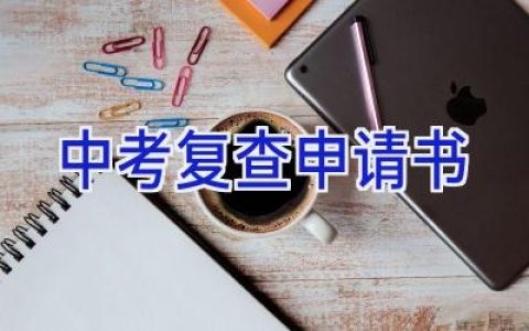 中考复查申请书