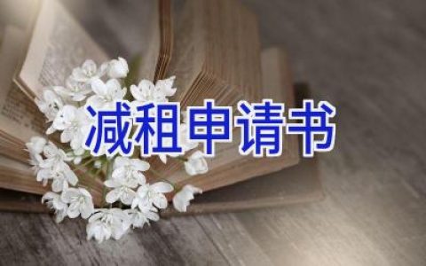 减租申请书