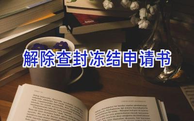 解除查封冻结申请书