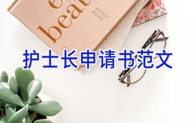 护士长申请书范文