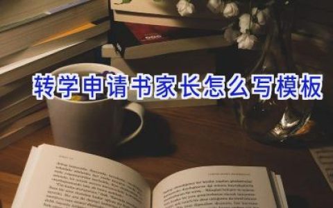 转学申请书家长怎么写模板