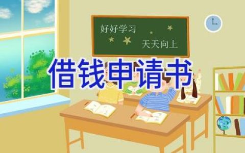 借钱申请书