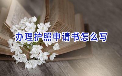办理护照申请书怎么写