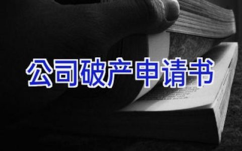 公司破产申请书