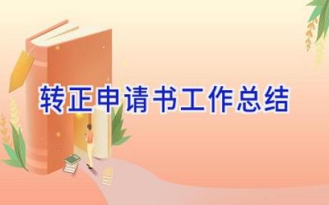转正申请书工作总结
