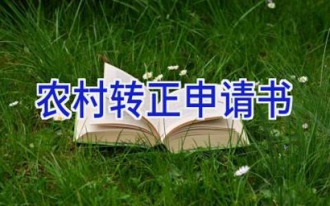 农村转正申请书